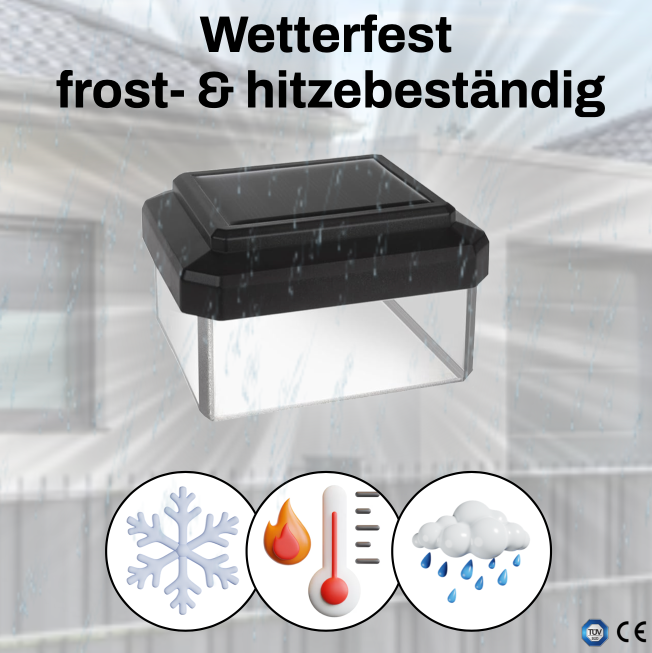6040 Solar Zaunleuchte LED