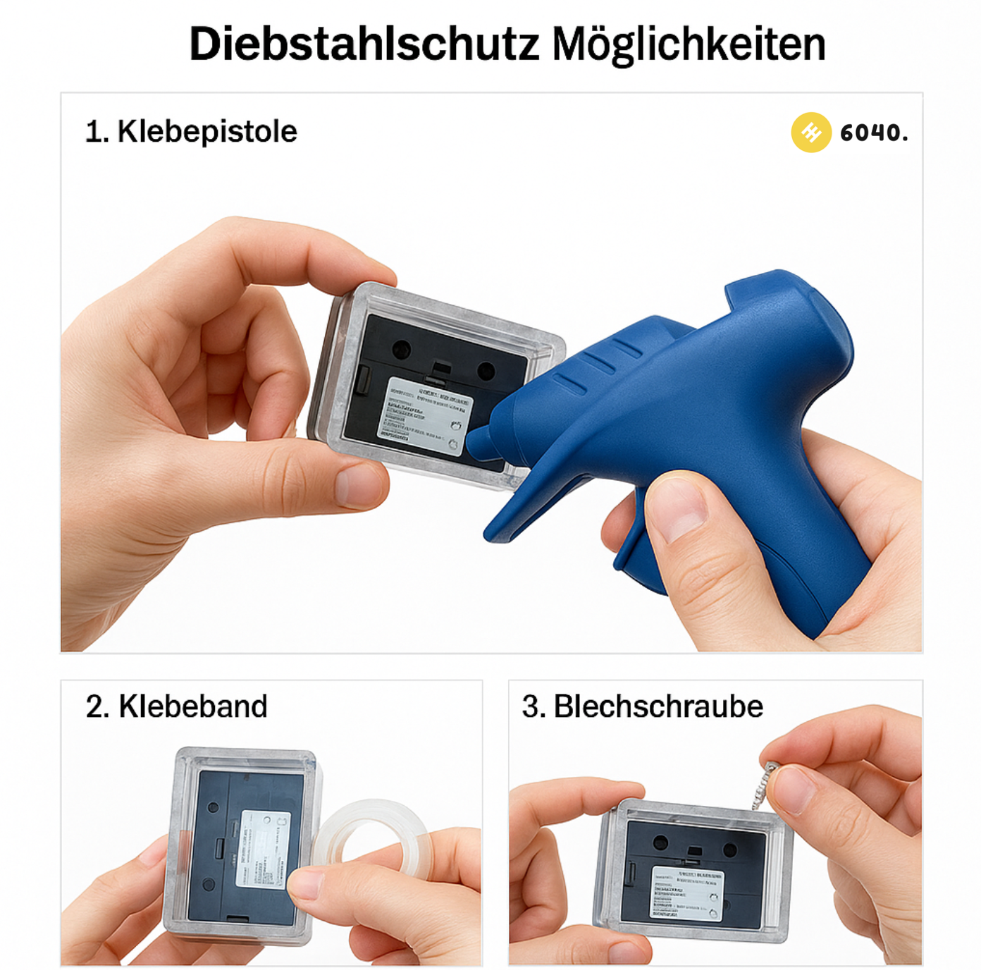 6040 Solar Zaunleuchte LED - Zaun Beleuchtung | Doppelstabmattenzaun | 30 Stück