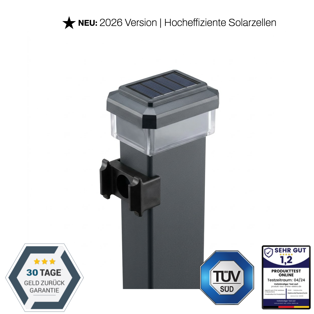 6040 Solar Zaunleuchte LED