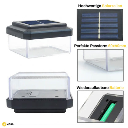 6040 Solar Zaunleuchte LED bunt
