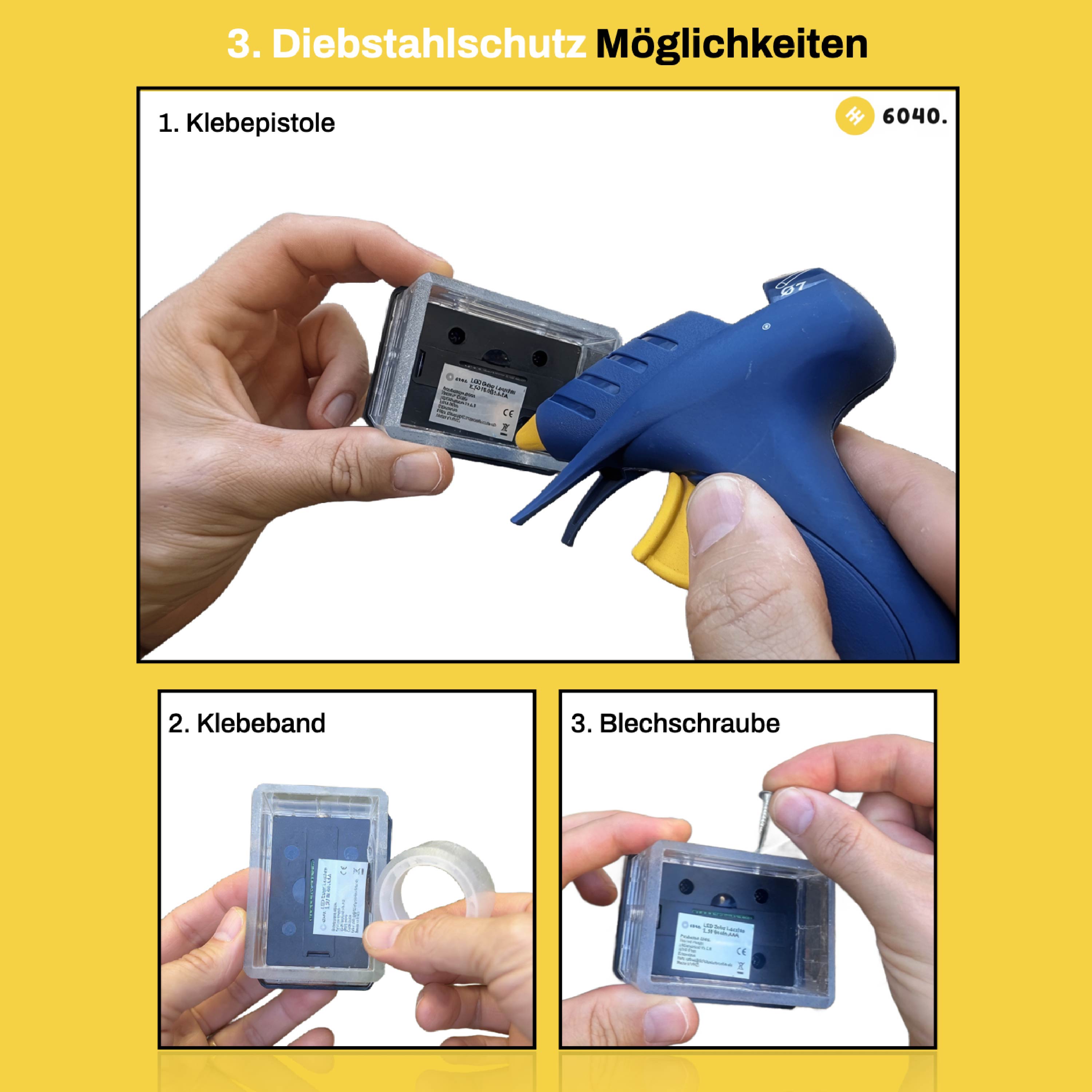 6040 Solar Zaunleuchte LED